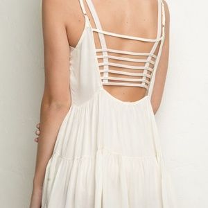 Brandy Melville Jada Dress - Cream/White
