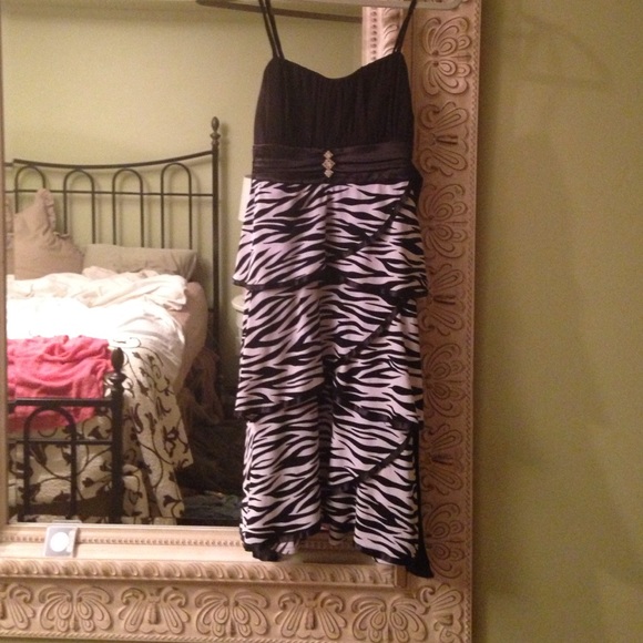 Zebra print dress