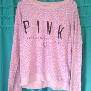 PINK lavender cheetah print pullover