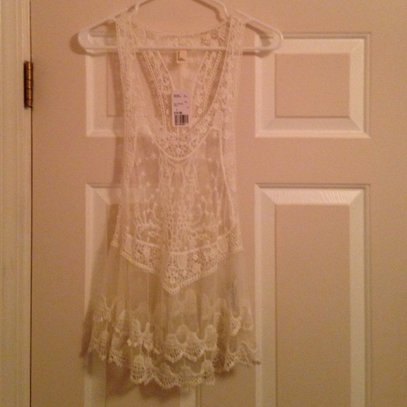 Knit lace top