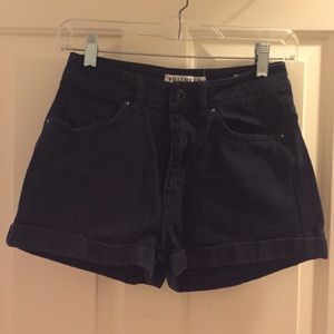 〰Pacsun〰 Bullhead black denim high waist shorts