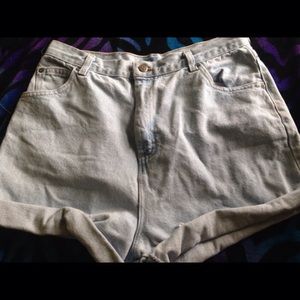 High waisted shorts.