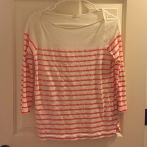 J. Crew 3/4 sleeve stripe shirt. XS