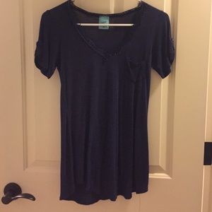 Nordstrom h.i.p. V neck xs navy blue
