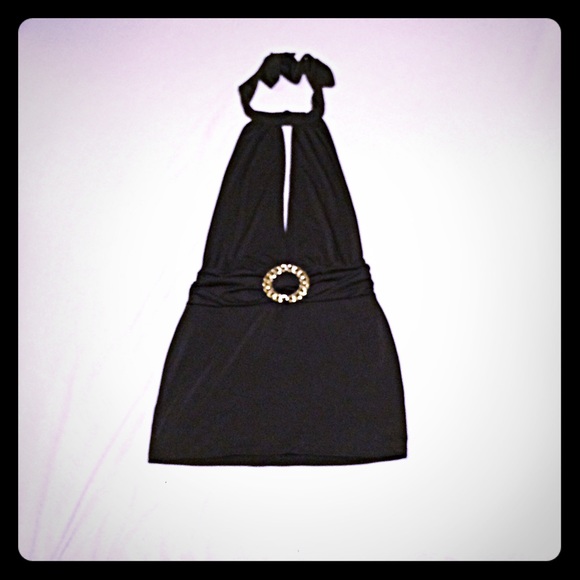 MICRO-MINI dress-deep v cut front.-CLUB WEAR