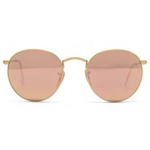 Ray Ban Round Pink Mirror Sunglasses