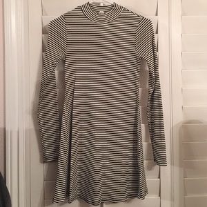 Stripe Black and White Dress