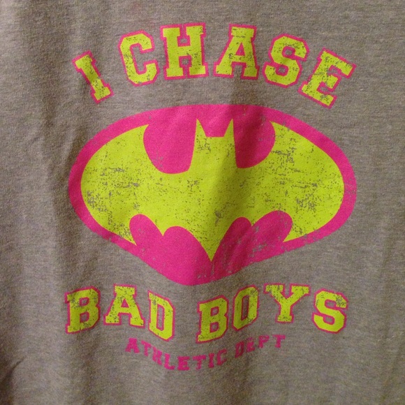DC comics batman "i chase bad boys" sweater - Picture 2 of 3
