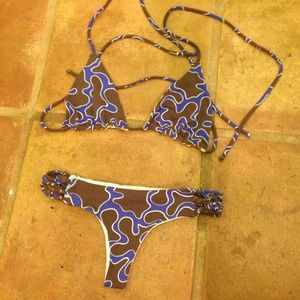 San Lorenzo braided thong bikini