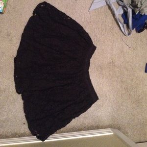 Black lace skirt