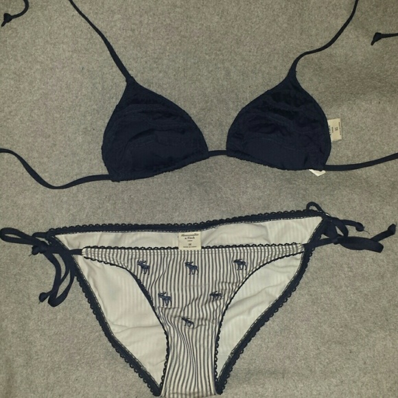 Navy Abercrombie and Fitch Bikini