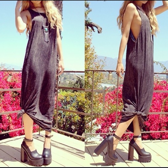 Dresses & Skirts - Black acid maxi dress