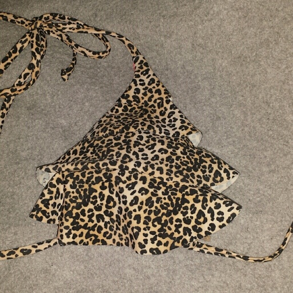 ?? leopard print ruffle bikini - Picture 3 of 3