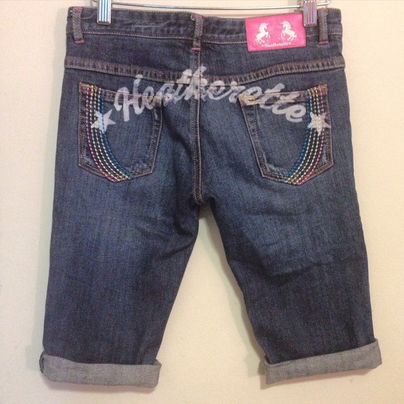 Rare Brand New Heatherette Capri Unicorn Jeans