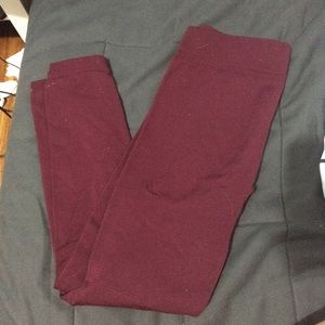 Maroon Leggings