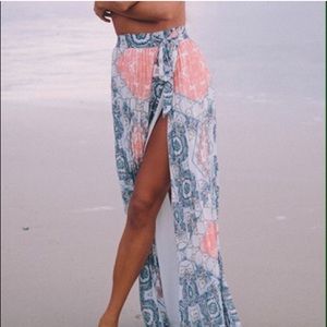 Sabo skirt Aztec maxi skirt