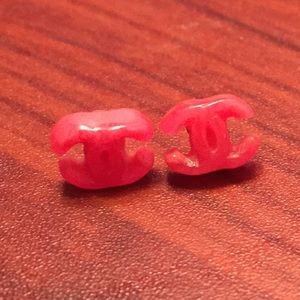 Vintage red Chanel earrings