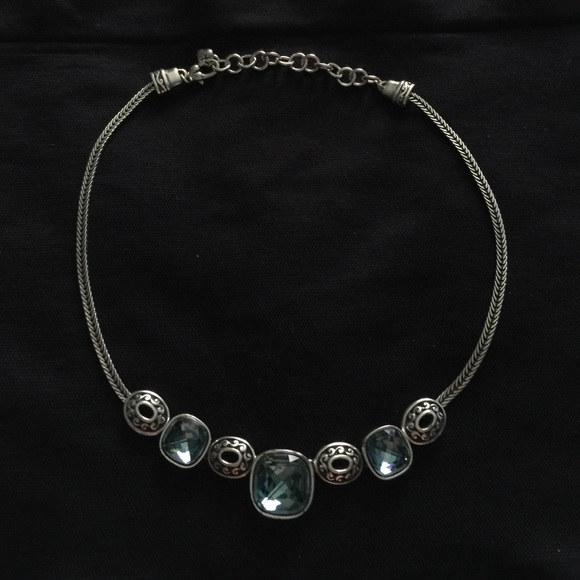 Brighton necklace with blue stones!
