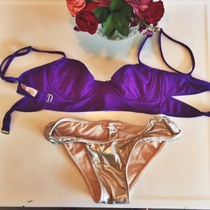 Mara Hoffman Bikini Size M Bottoms & 34B/C Top