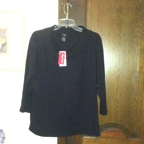 FINAL PRICE -Cowl neck cotton sweater - 3/4 sleeve