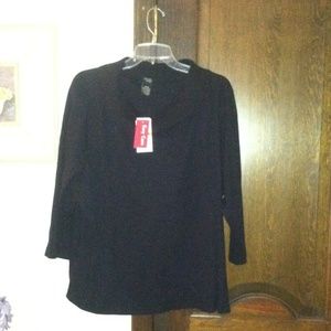 FINAL PRICE -Cowl neck cotton sweater - 3/4 sleeve