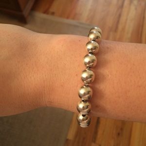 Tiffany silver ball bead bracelet