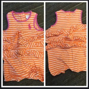 Baby girl Polo romper.