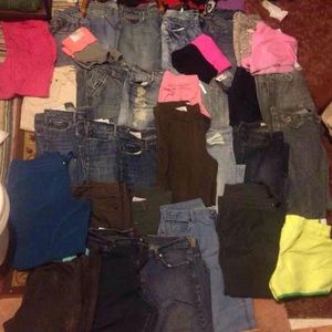 Different sizes jeans