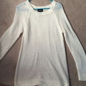 Long cream colored sweater
