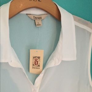 Collared Cropped Shirt