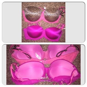 2 Victoria's Secret Pink Bras sz 36C