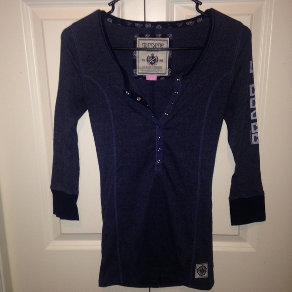 Blue Henley from Victoria's Secret Pink Collection