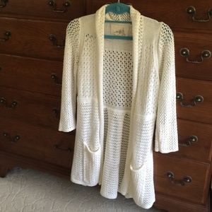 Angel of the North cotton blend cardigan