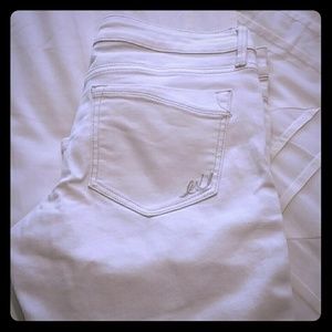 Express Jeans White Skinny Leggings