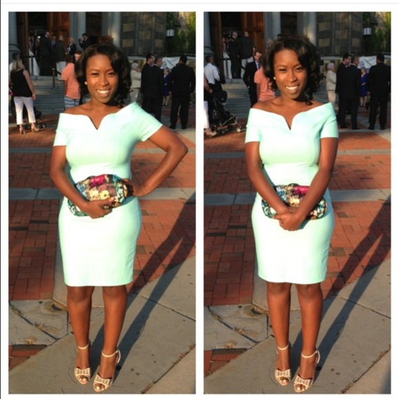 Mint knee length dress