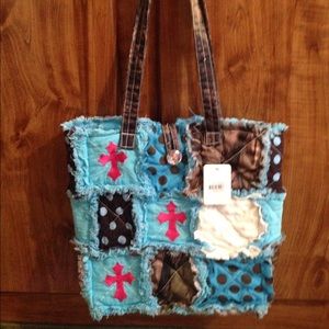 NWT Shabby Chic Boutique Quilted Tote ! 👗💄👠😍❤️