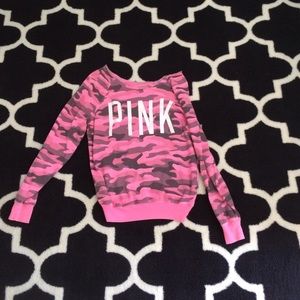 Pink camp sweater