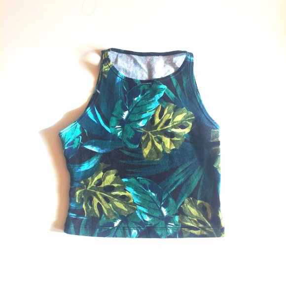 American Apparel Tops - American apparel jungle print crop top