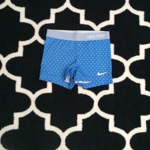 Blue polka dot Nike pros
