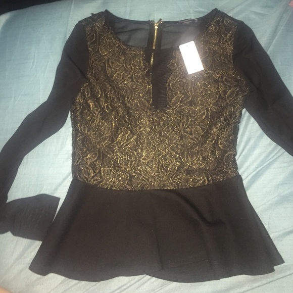 Bebe peplum top