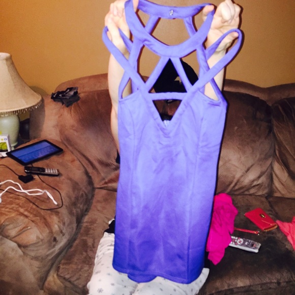 Dark blue sexy club dress