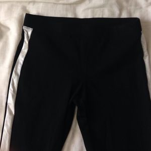 Sports luxe faux pocket leggings