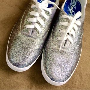 Hand Painted Glittered Canvas shoes