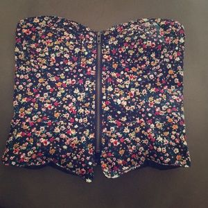 Floral Silence + Noise bustier