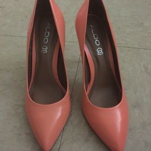 Aldo's neon orange pumps