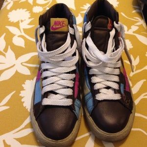 Multicolored blazer nikes!