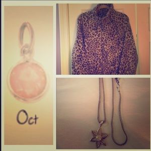 Reserved Bundle -Fleece, charm & necklace wpendant