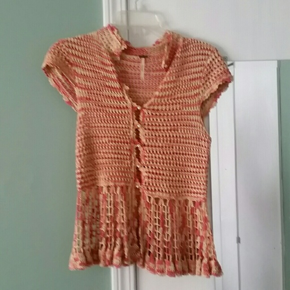 Crocheted top/vest by Free People