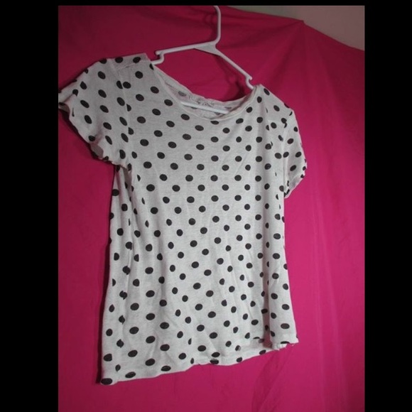White polka dot tee shirt