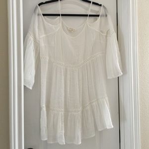 Sheer white cotton blouse